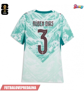 Lacne Ženy Futbalové dres Portugalsko Ruben Dias #3 MS 2026 Krátky Rukáv - Preč